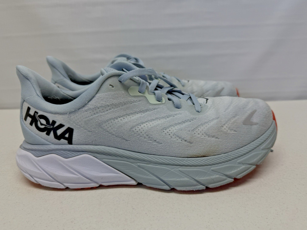 HOKA ONE ONE Arahi 6 Plein Air /Blue Fog Running Shoes Womens 9 B 11231095PABF